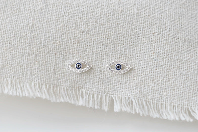 Crystal Evil Eye Earrings - Catalyst & Co