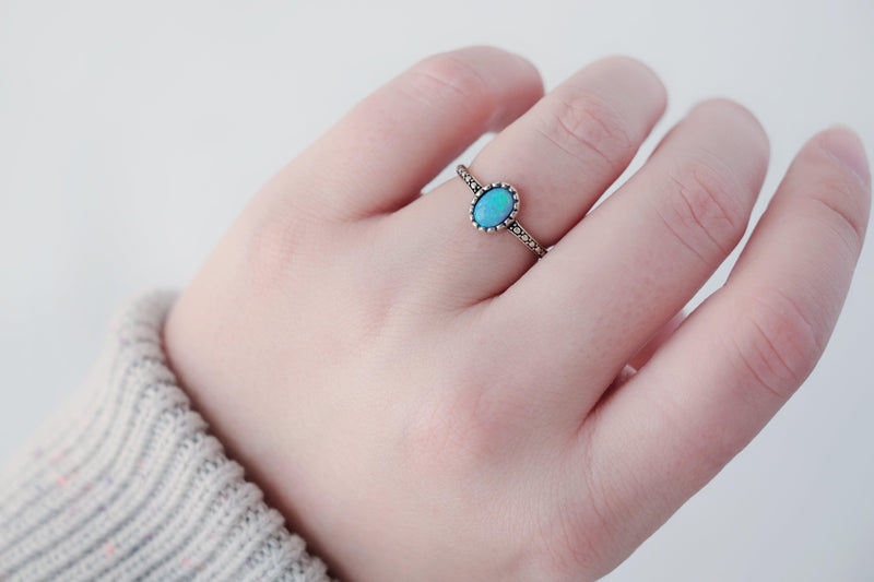 Oval Azure Ring - Catalyst & Co