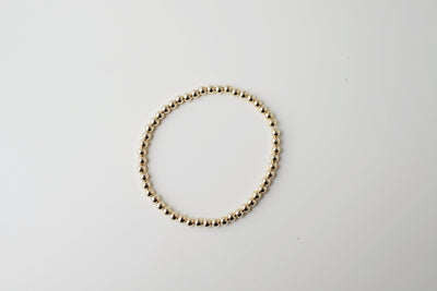 4mm Gold Filled Ball Stretch Bracelet - Catalyst & Co