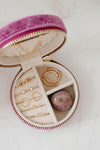 Rubellite Round Velvet Jewelry Case - Catalyst & Co