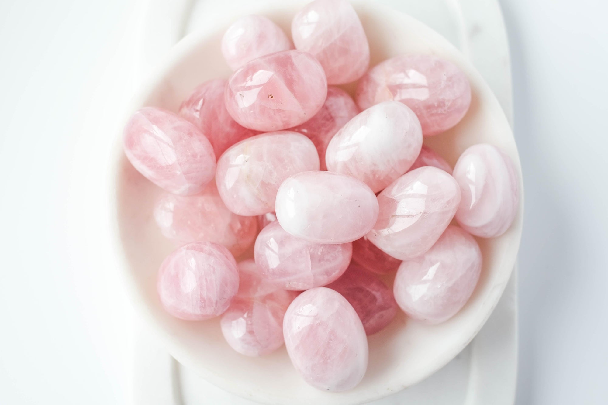 Madagascar Rose Quartz Tumbled Stone - Catalyst & Co