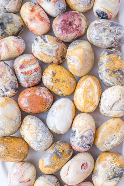 Crazy Lace Agate Tumbled Stone - Catalyst & Co