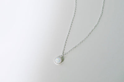 Tiny Opal Necklace - Catalyst & Co