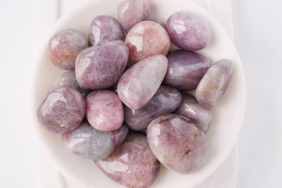Purple Rose Quartz Organic Tumbled Stone - Catalyst & Co