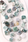 Moss Agate Cube - Catalyst & Co