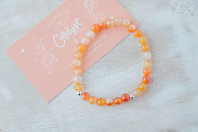 6mm Light Carnelian Bracelet - Catalyst & Co