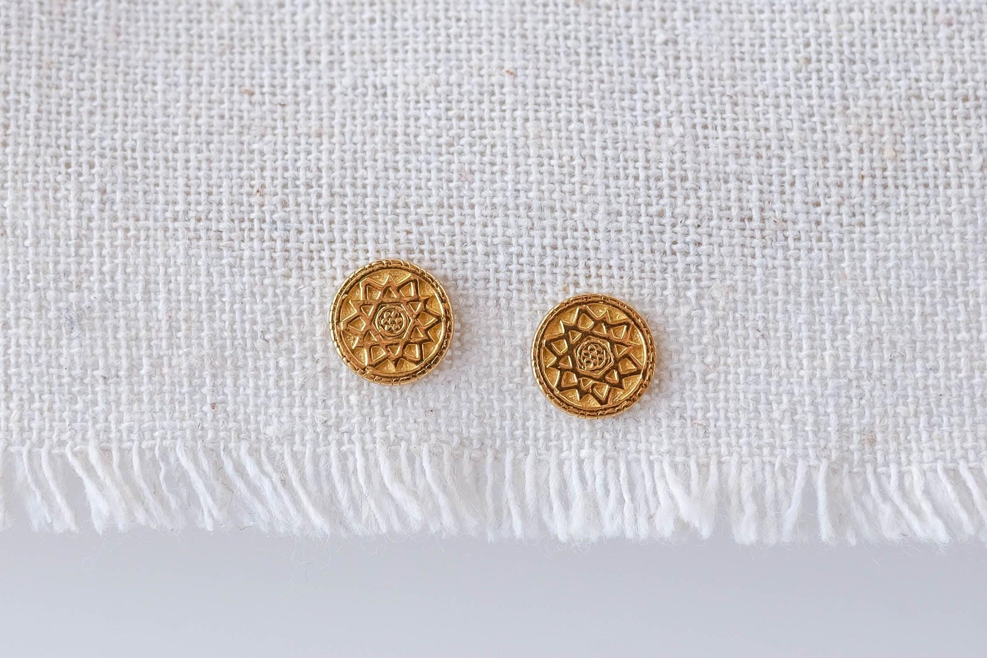 Gold Mandala Earrings - Catalyst & Co