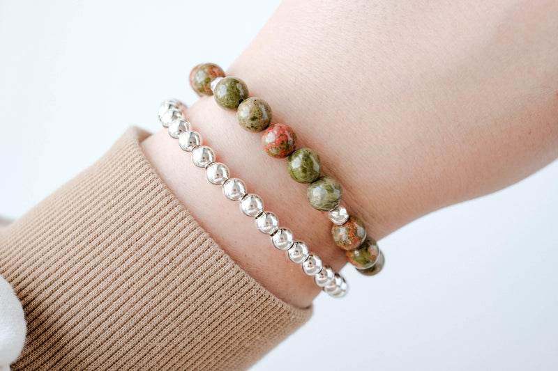 8mm Unakite Bracelet - Catalyst & Co