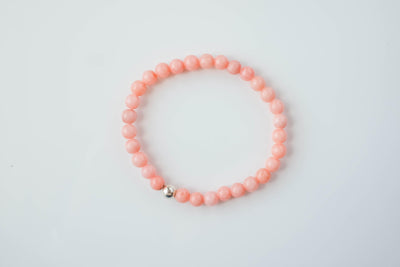 6mm Flamingo Jade Bracelet - Catalyst & Co
