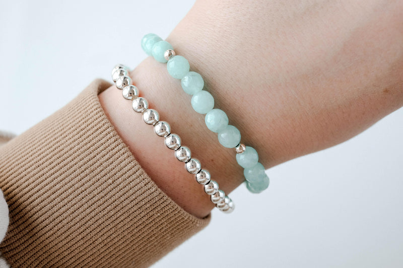 8mm Vibrant Teal Agate Bracelet - Catalyst & Co