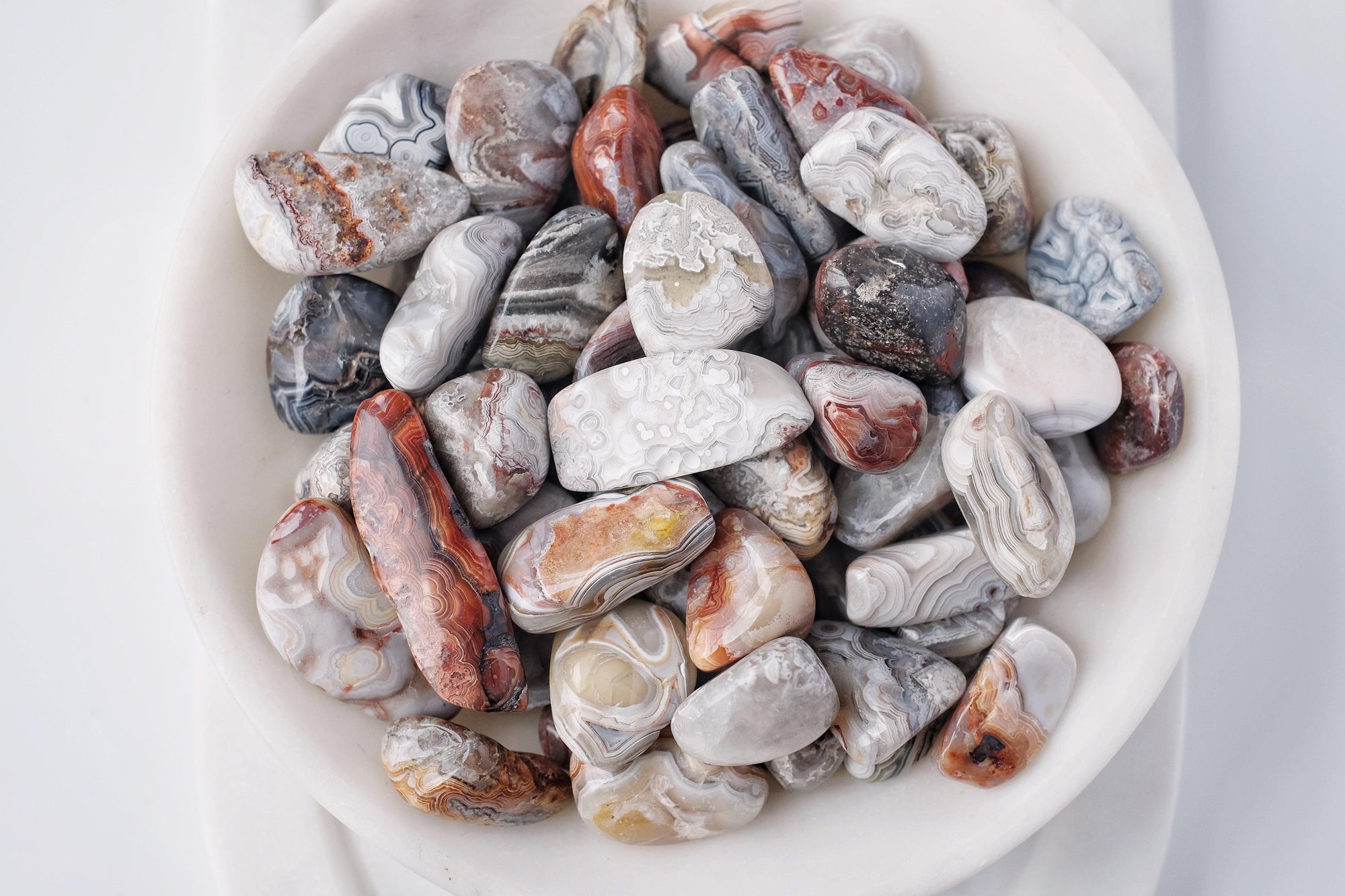 Mexican Agate Tumbled Stone - Catalyst & Co