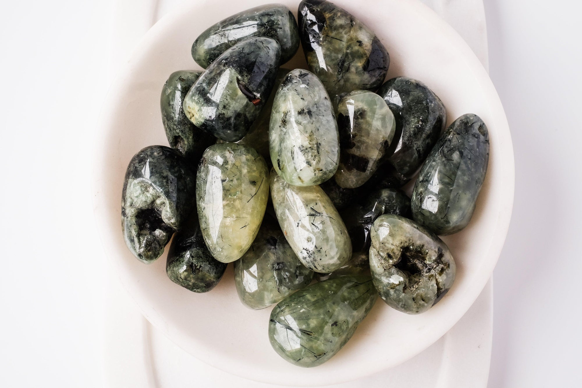 Large Prehnite Tumbled Stone - Catalyst & Co
