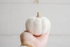 Small Cream Felt Pumpkin - Catalyst & Co