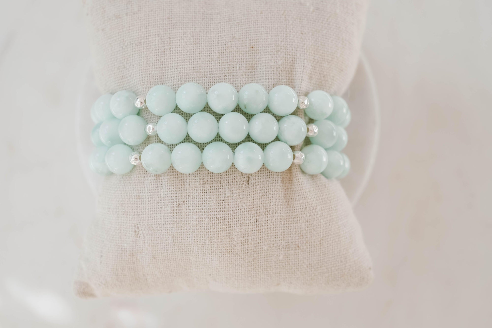 8mm Green Angelite Bracelet - Catalyst & Co