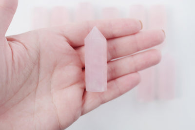 Mini Rose Quartz Tower - Catalyst & Co