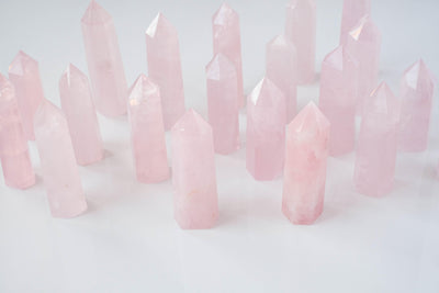 A-Grade Medium Rose Quartz Tower - Catalyst & Co