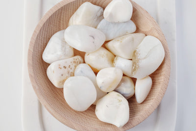 White Opal Tumbled Stone - Catalyst & Co