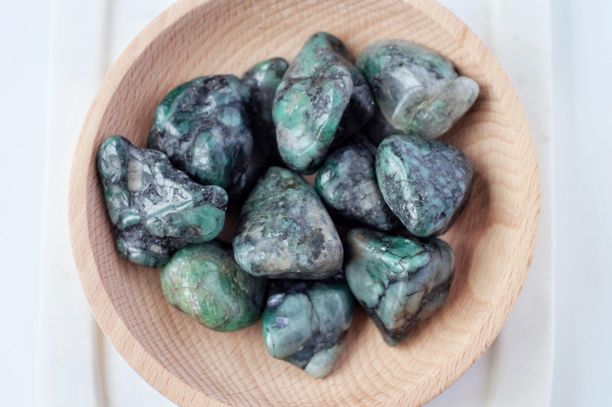 Emerald Tumbled Stone - Catalyst & Co