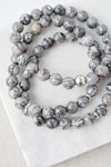 8mm Gray Marble Jasper Bracelet - Catalyst & Co