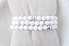 8mm White Agate Bracelet - Catalyst & Co