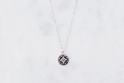 Silver Star Disc Necklace - Catalyst & Co