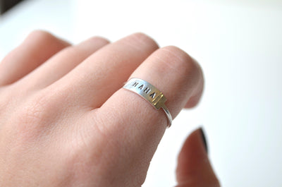 Mama Stamped Ring - Catalyst & Co