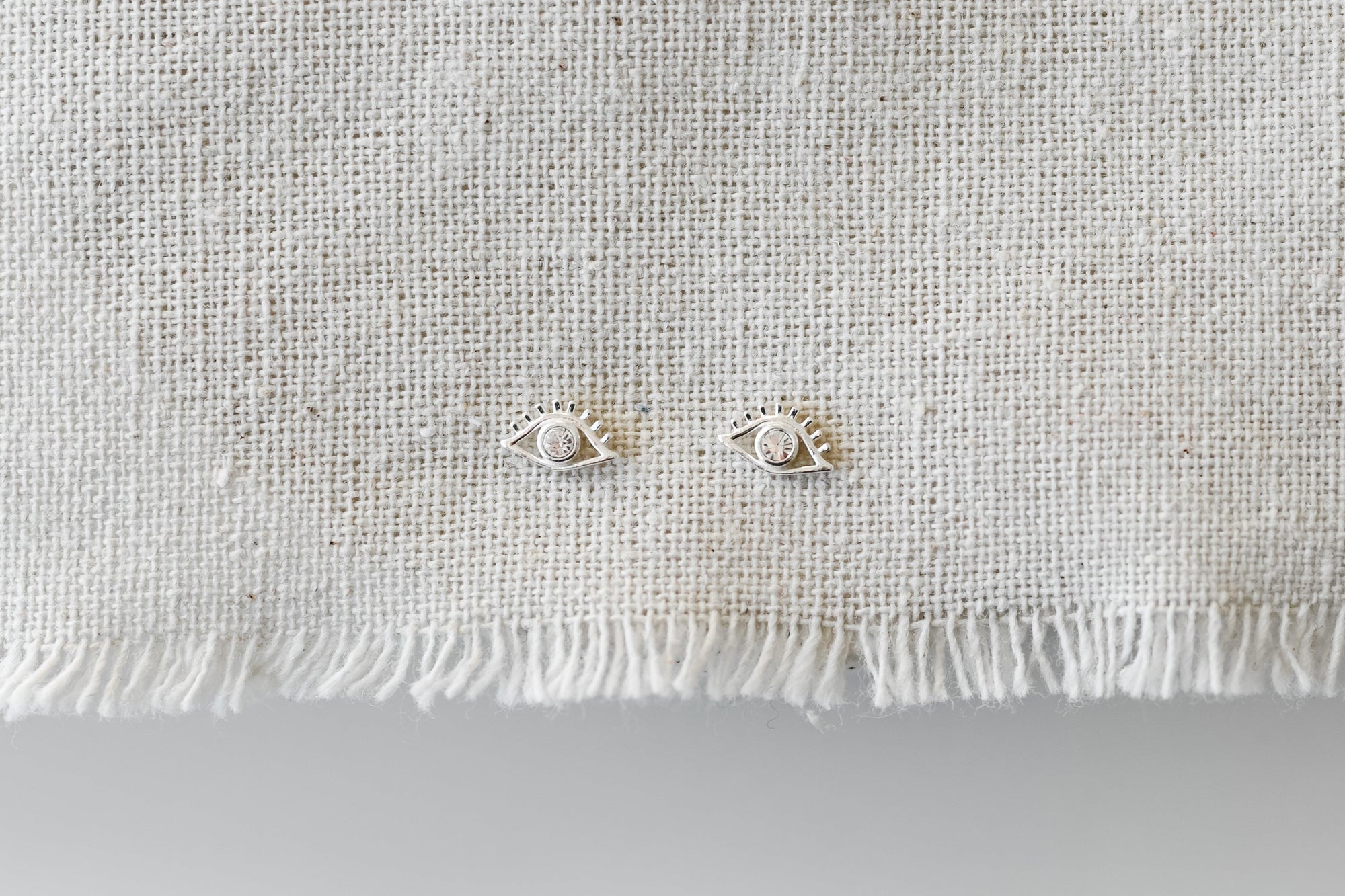 Evil Eye White Cz Earrings - Catalyst & Co