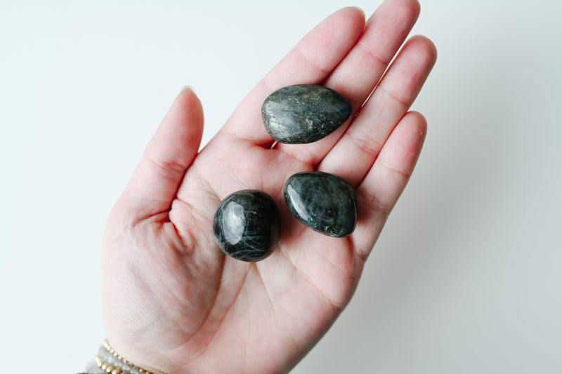Dark Labradorite Tumbled Stone - Catalyst & Co