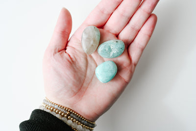 Amazonite Smoky Tumbled Stone - Catalyst & Co