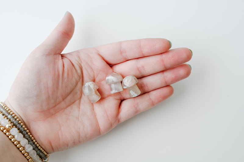 Mini Flower Agate Mushroom