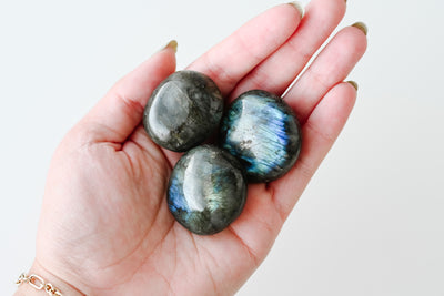 Mini Labradorite Palm Stone