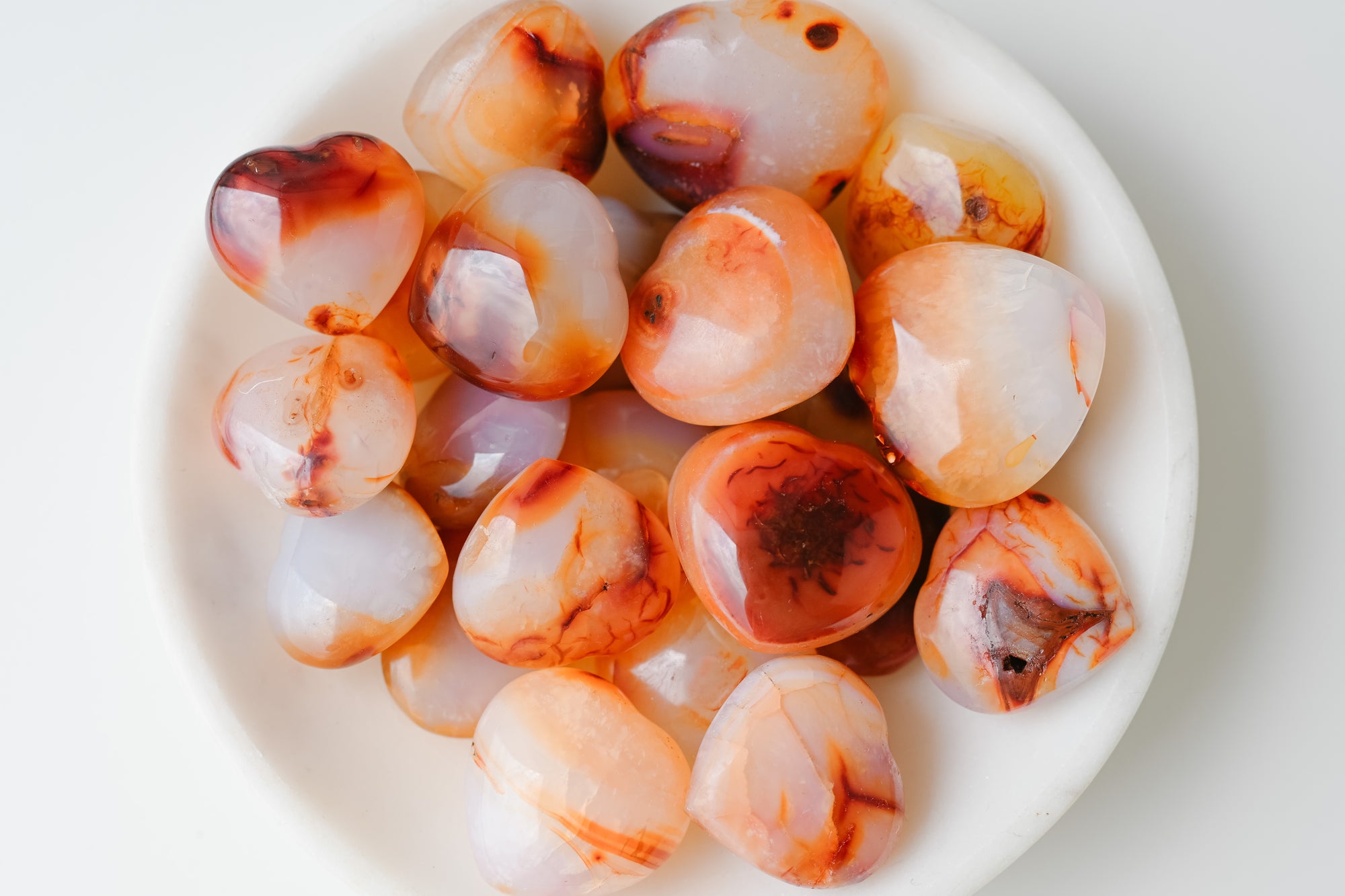Carnelian Tumbled Heart