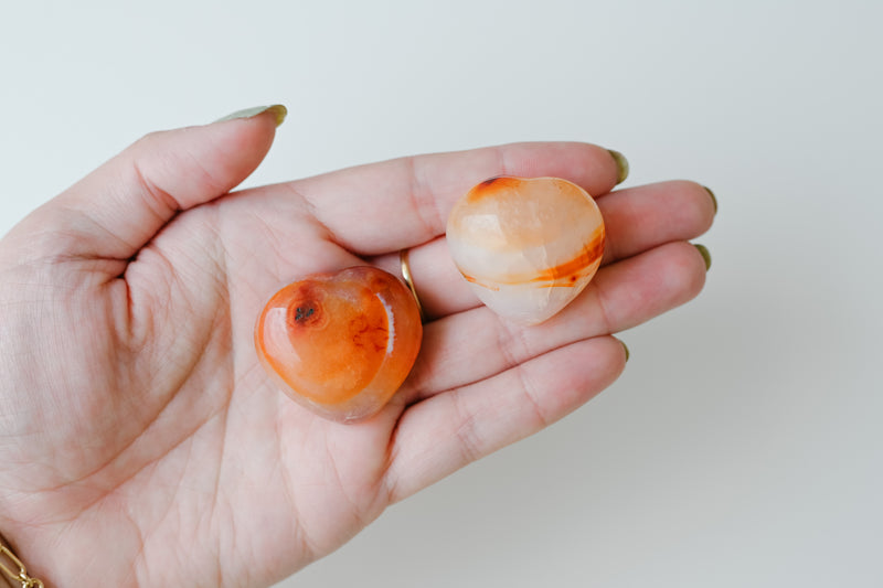 Carnelian Tumbled Heart