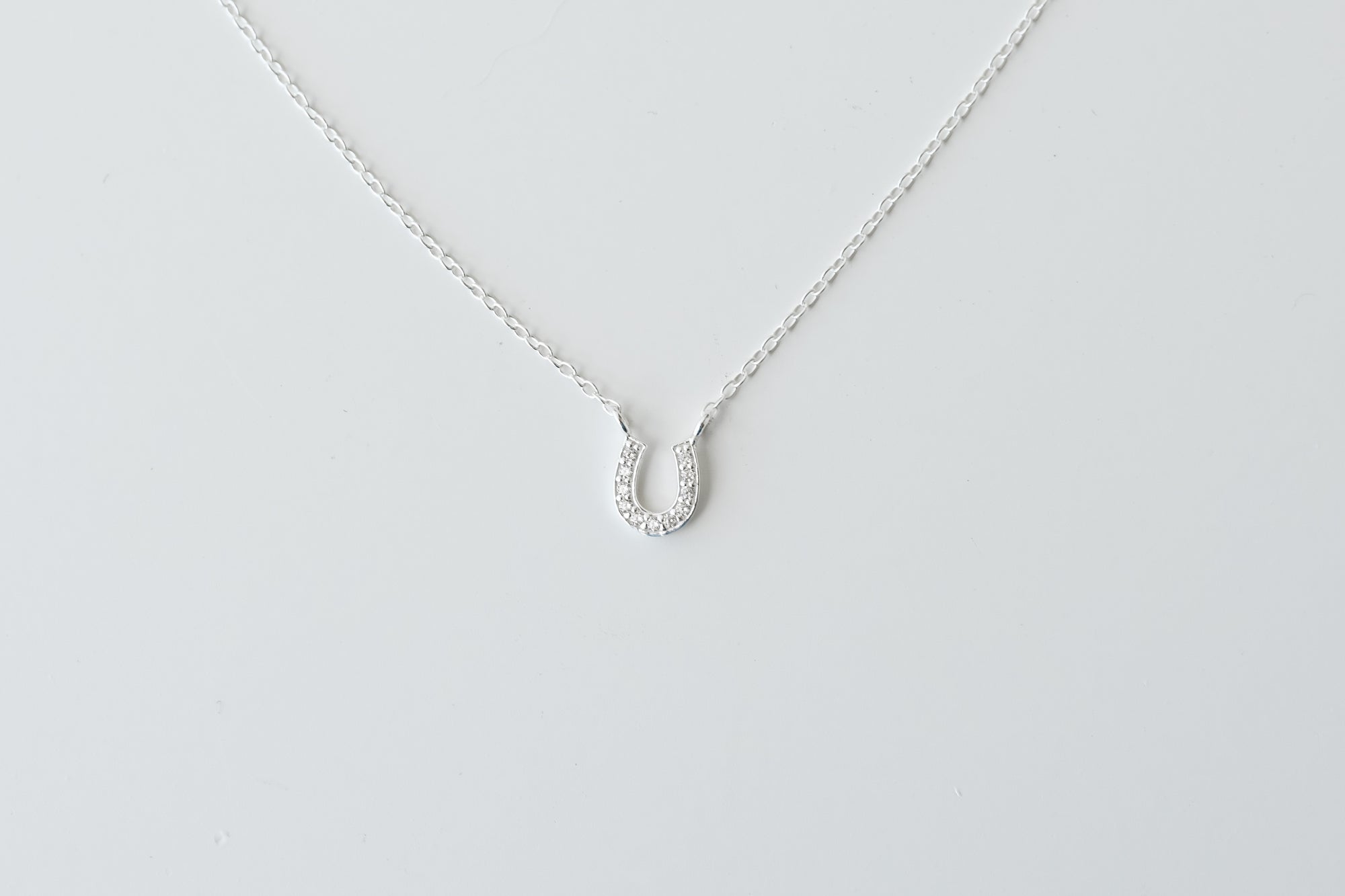 Horseshoe Cz Necklace