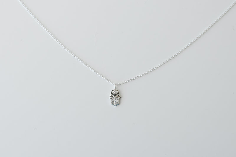 Hamsa Cz Necklace
