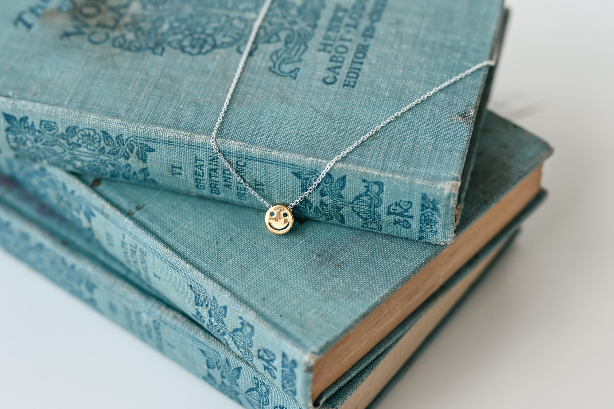 Gold + Silver Smiley Necklace