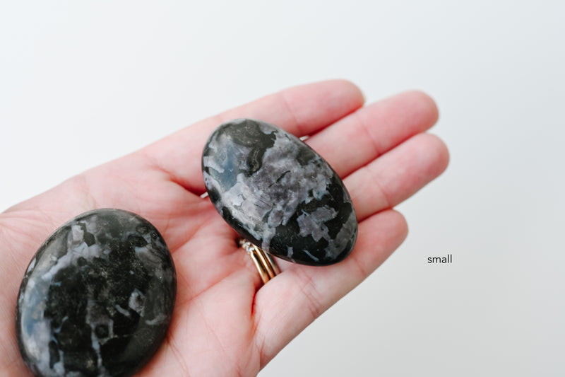 Indigo Gabbro Palm Stone