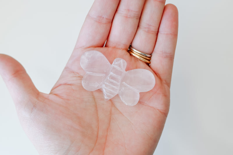 Rose Quartz Flat Bee
