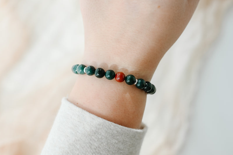 8mm Bloodstone Bracelet