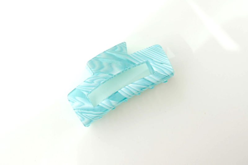 XL Blue Swirl Claw Clip