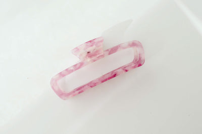 XL Pink Iridescent Claw Clip