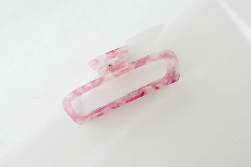 XL Pink Iridescent Claw Clip