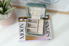 Amazonite Square Velvet Jewelry Case