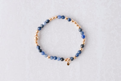 Sodalite Gold Serendipity Bracelet