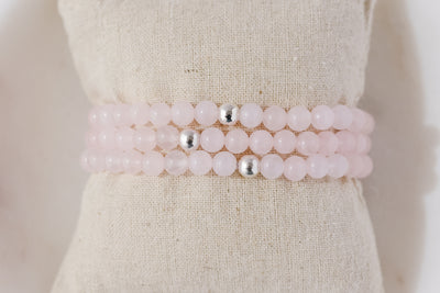 6mm Rose Quartz Bracelet