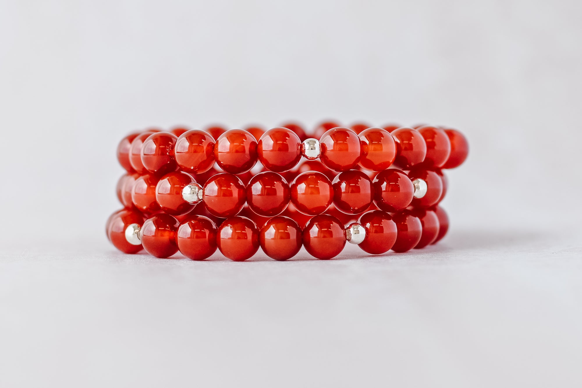 8mm Carnelian Bracelet