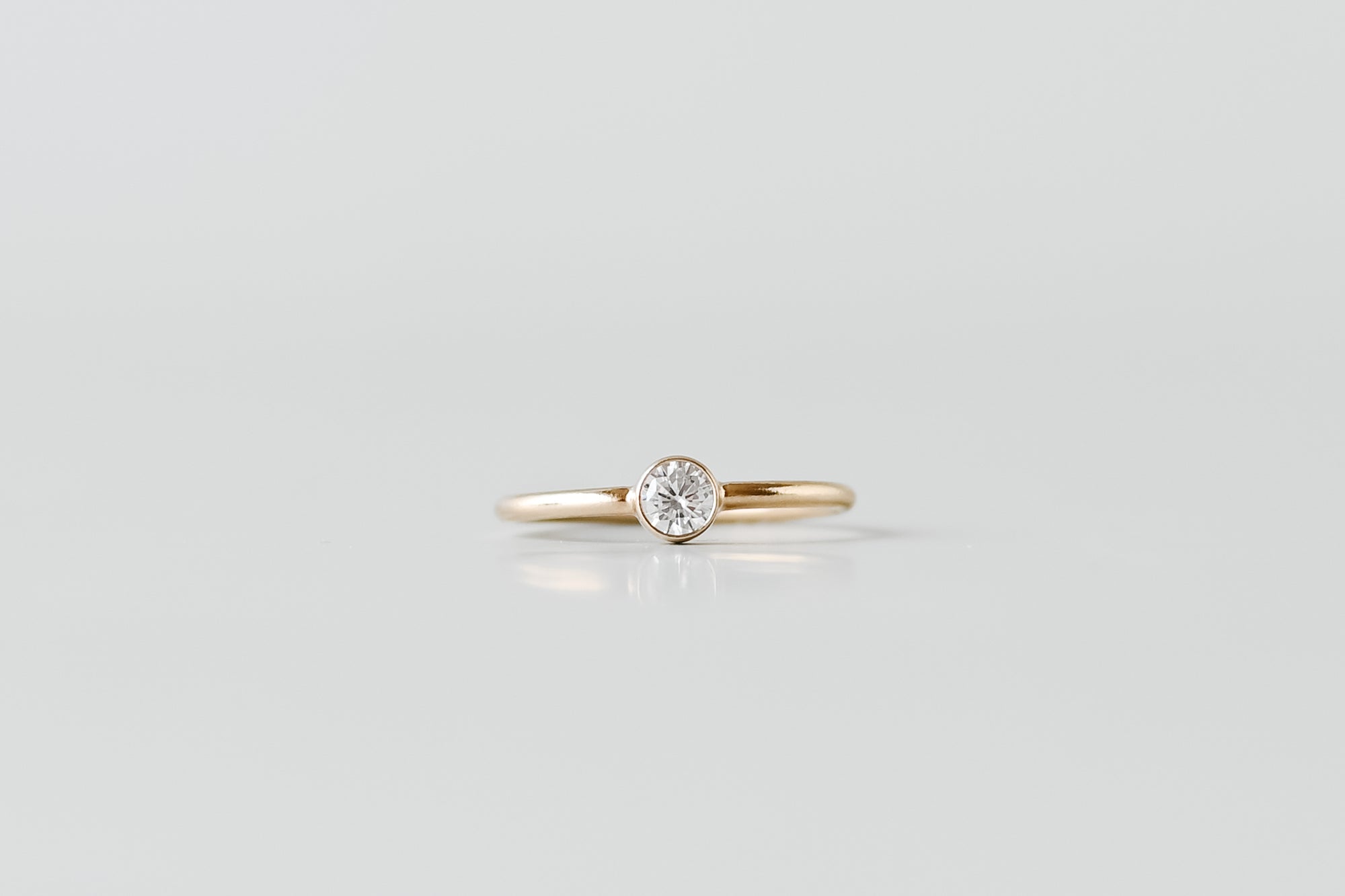 Gold Filled 4mm Crystal Ring