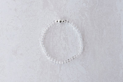 4mm Clear Quartz Luxe Bracelet