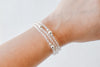 4mm Clear Quartz Luxe Bracelet