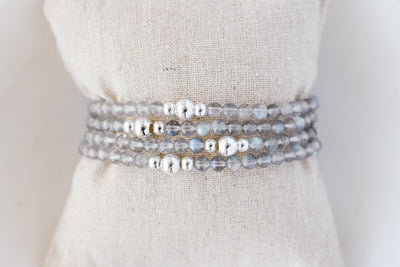 4mm Labradorite Luxe Bracelet